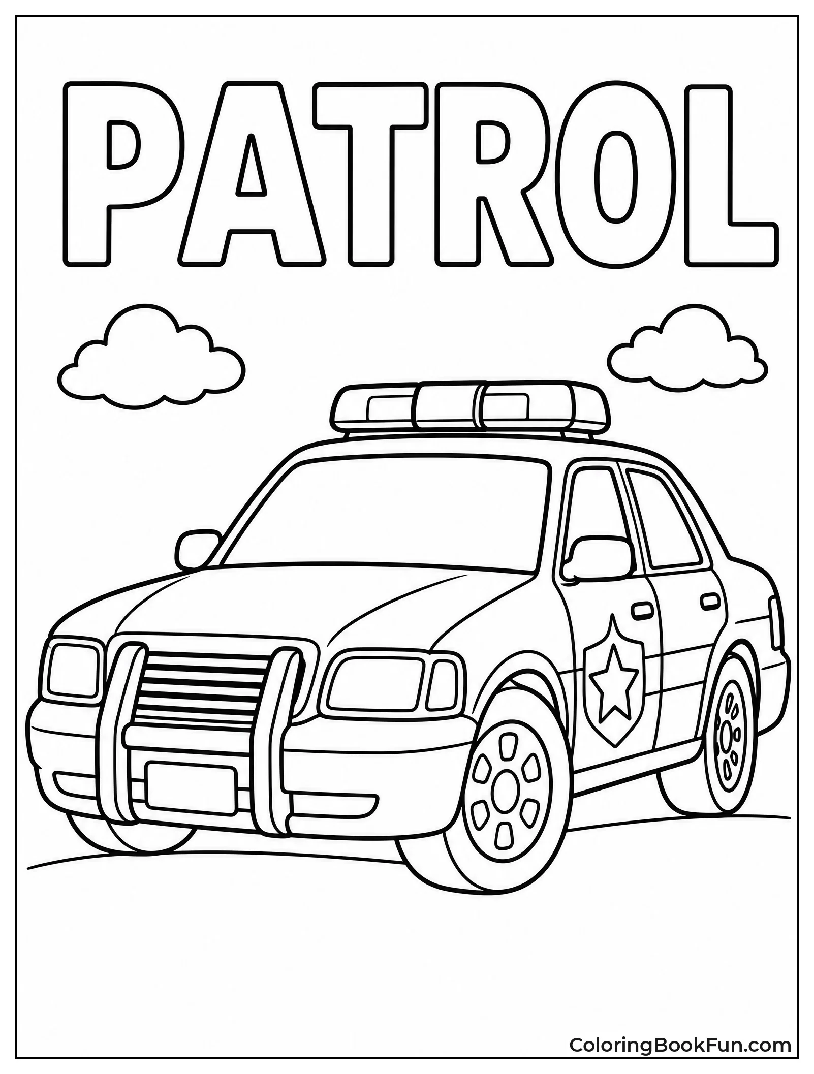 Police Car at Cool Angle View