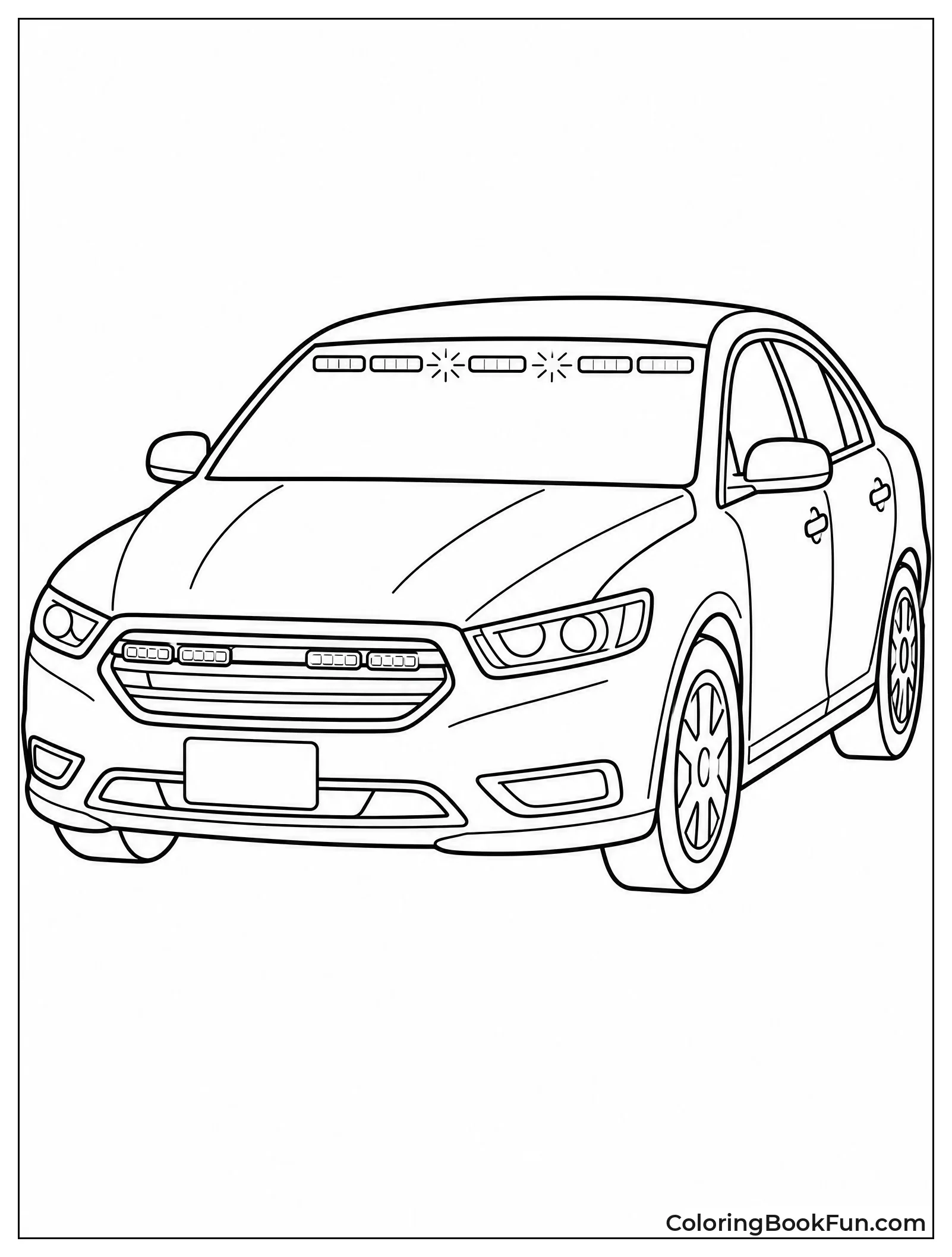 Plain Car with Hidden Police Lights