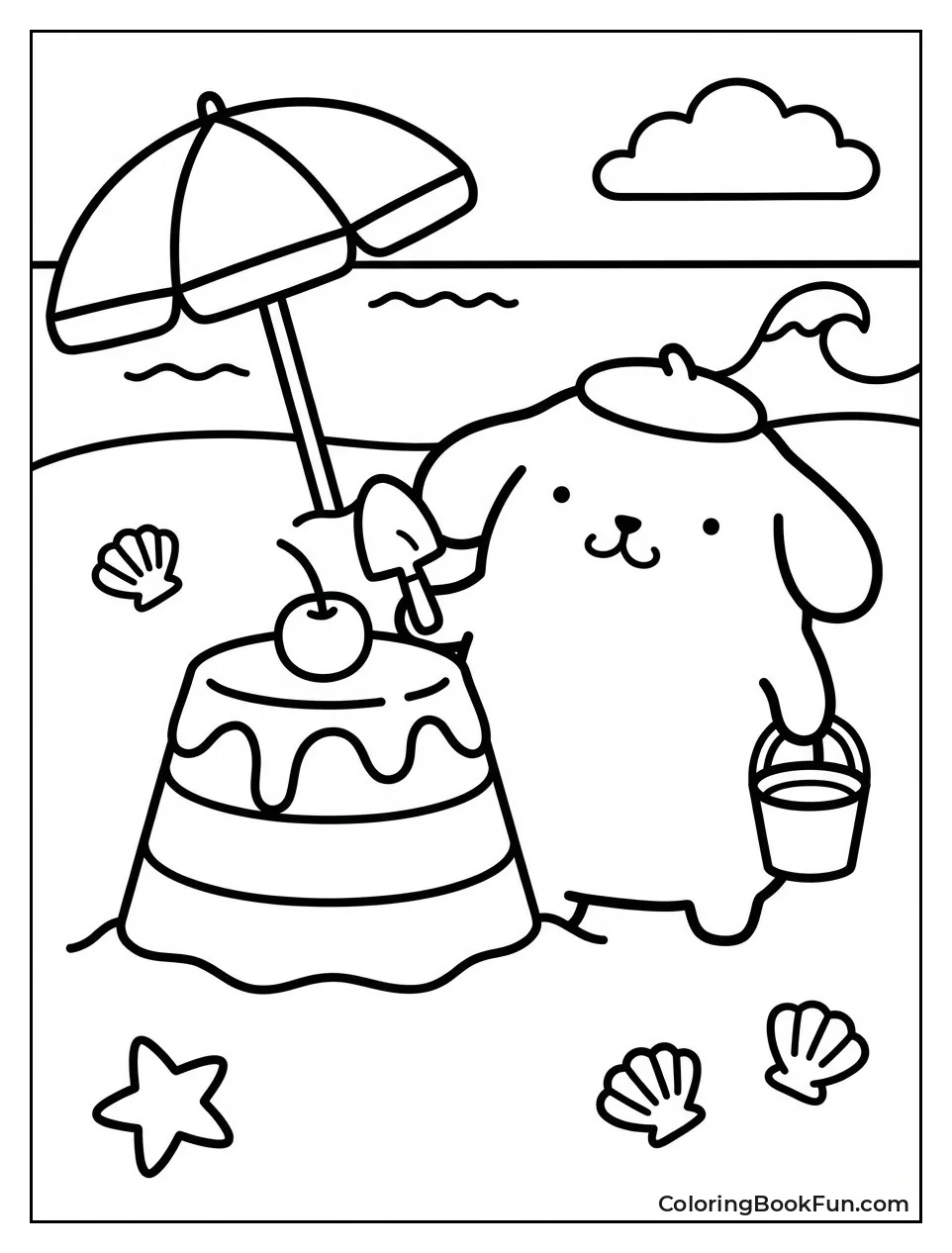 Beach Day Sandcastle