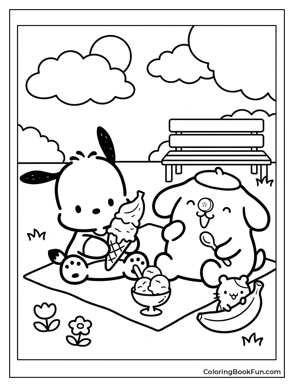 Pompompurin Pochacco Duo