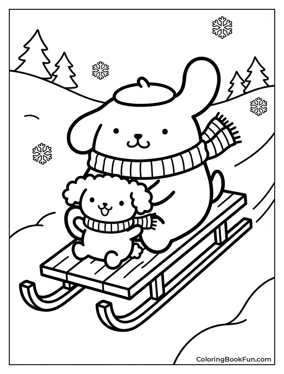 Winter Sledding Fun