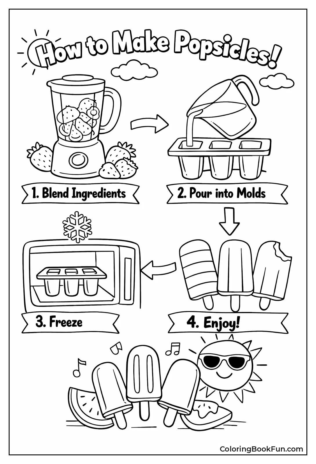Popsicle Recipe Steps