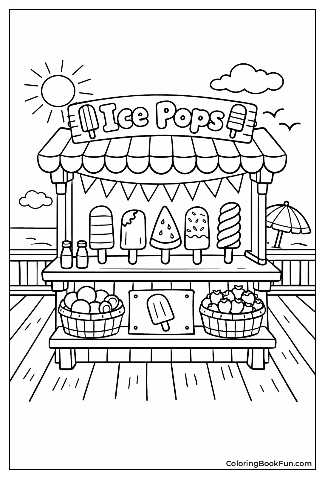 Seaside Pop Up Stand