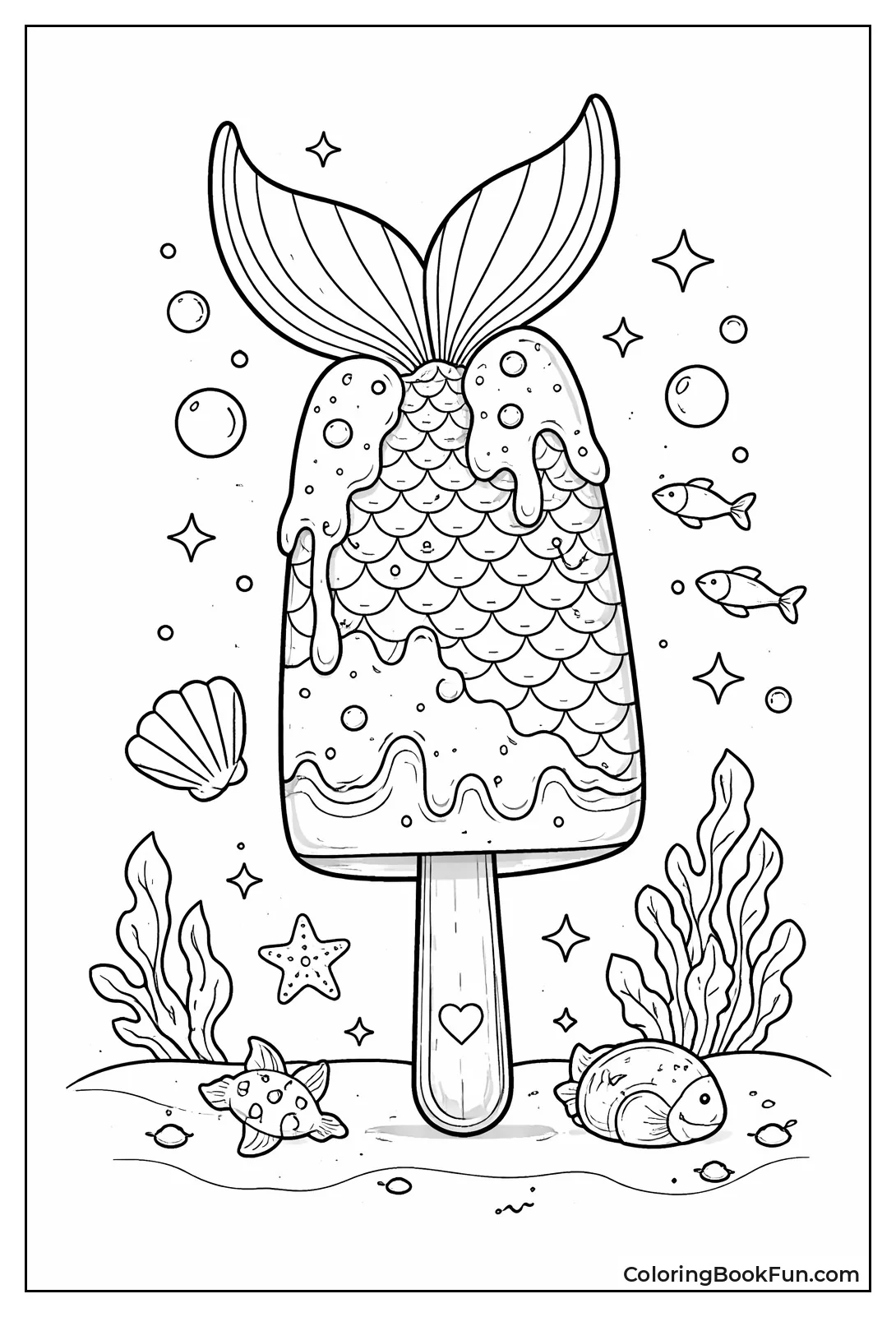 Tropical Mermaid Tail