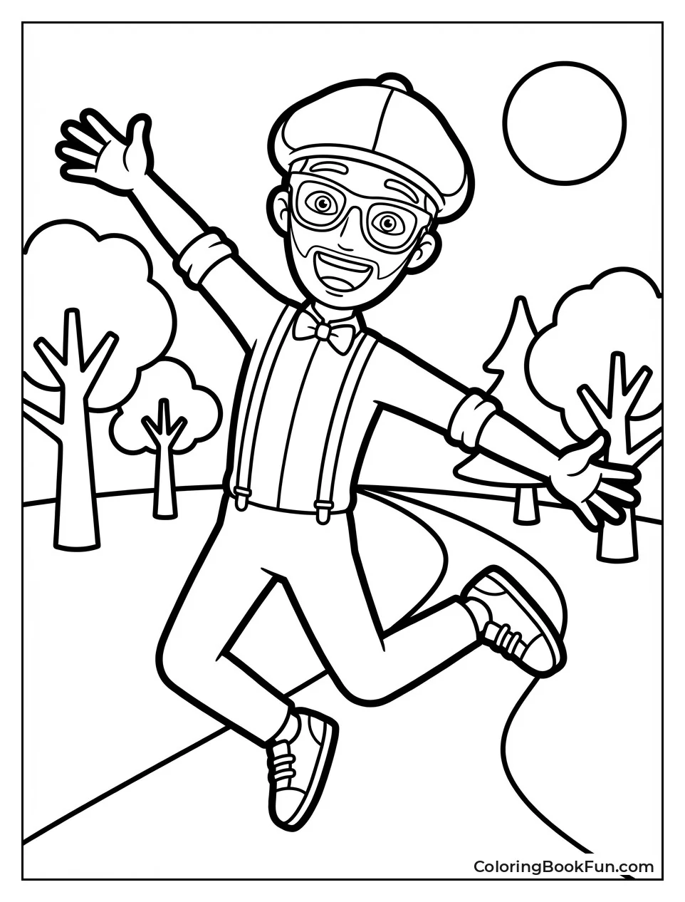 Printable Blippi Pose