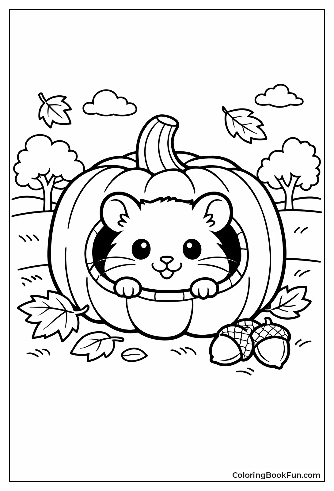 Pumpkin House Hamster