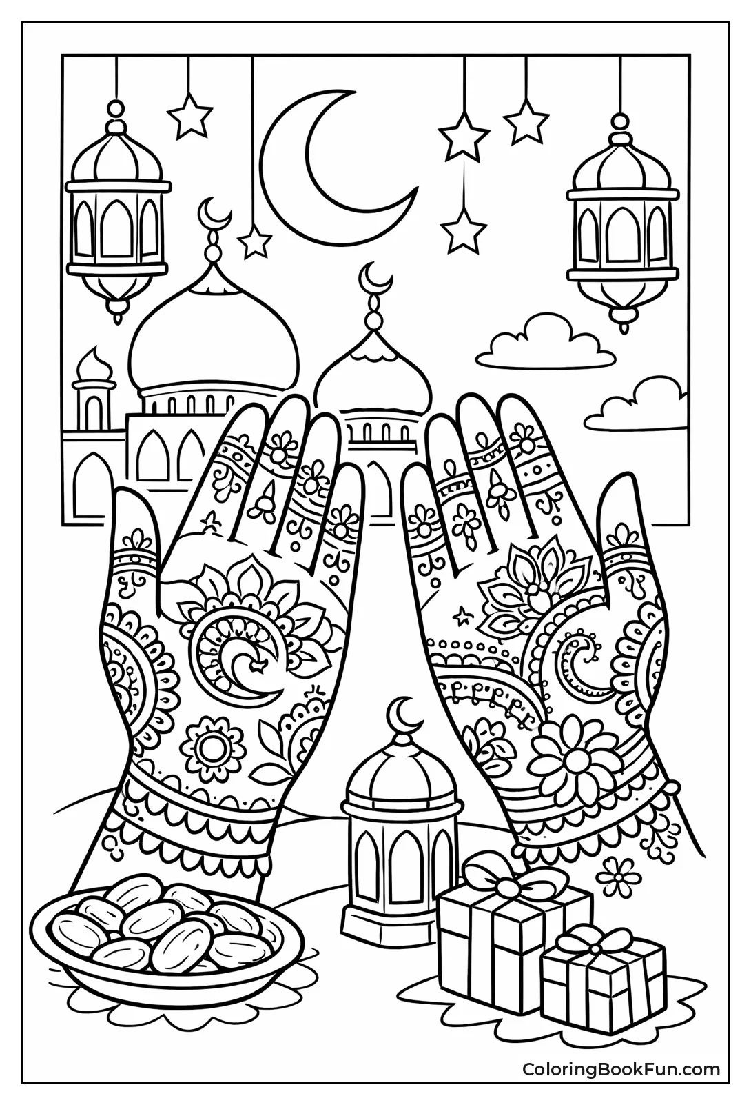 Henna Patterned Hands