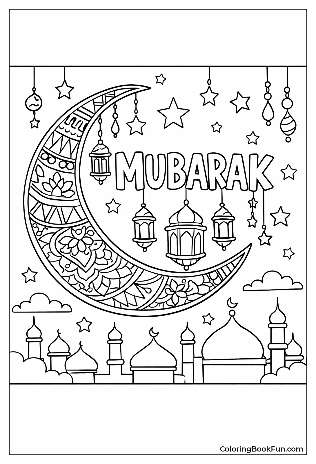 Mubarak Crescent Moon
