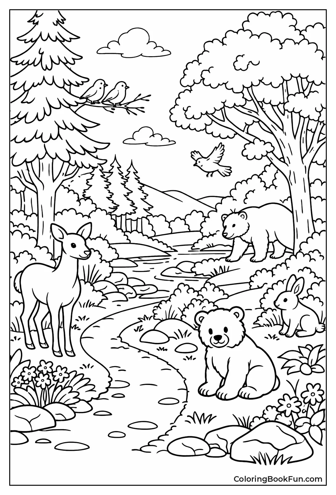 Realistic Forest Scene