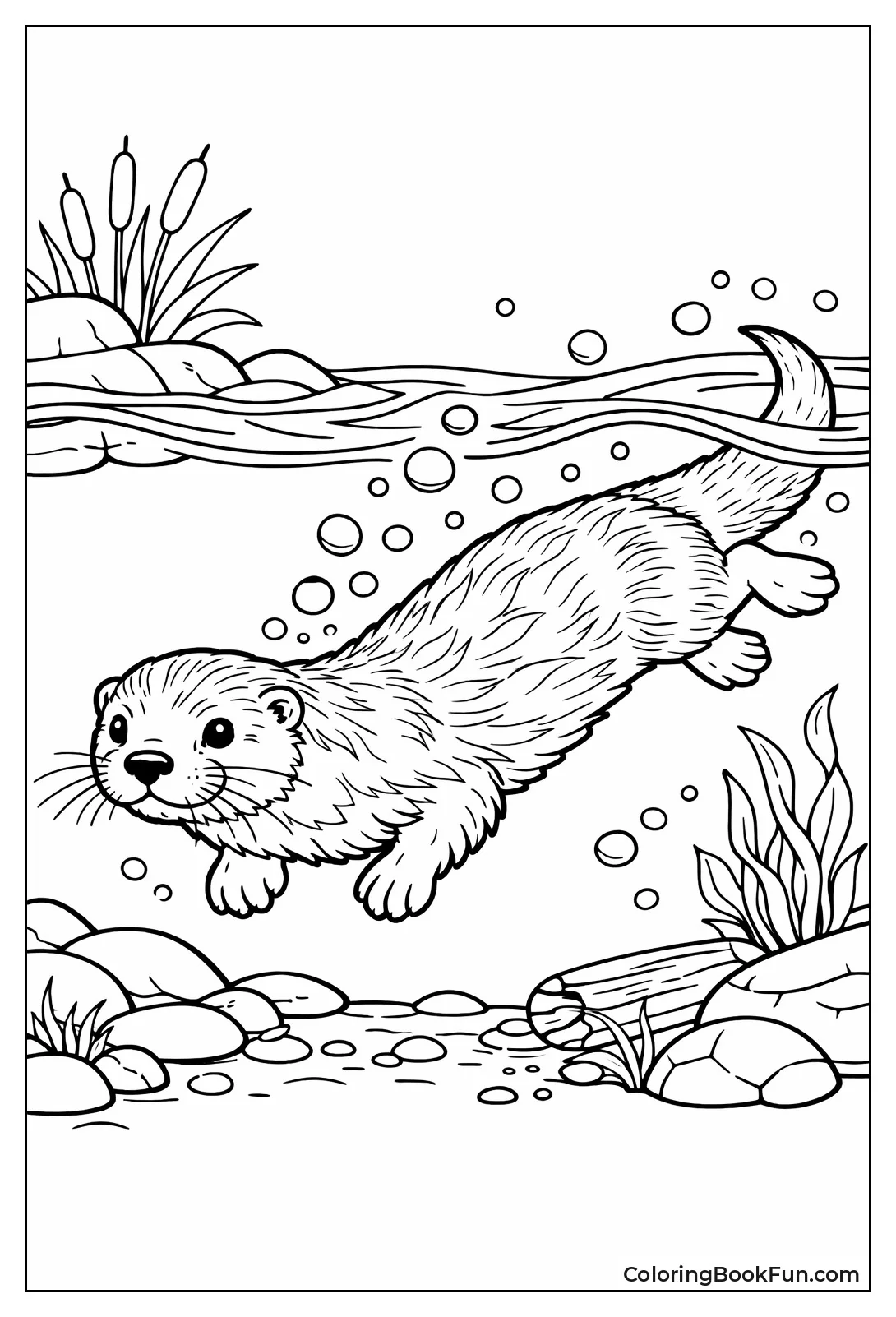 Realistic River Otter