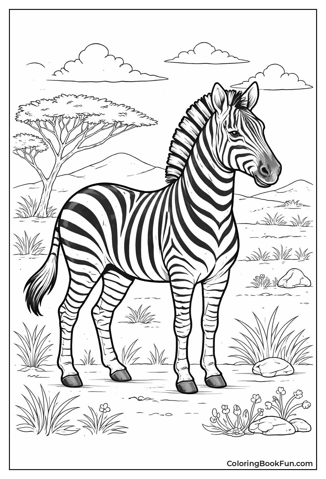 Realistic Zebra