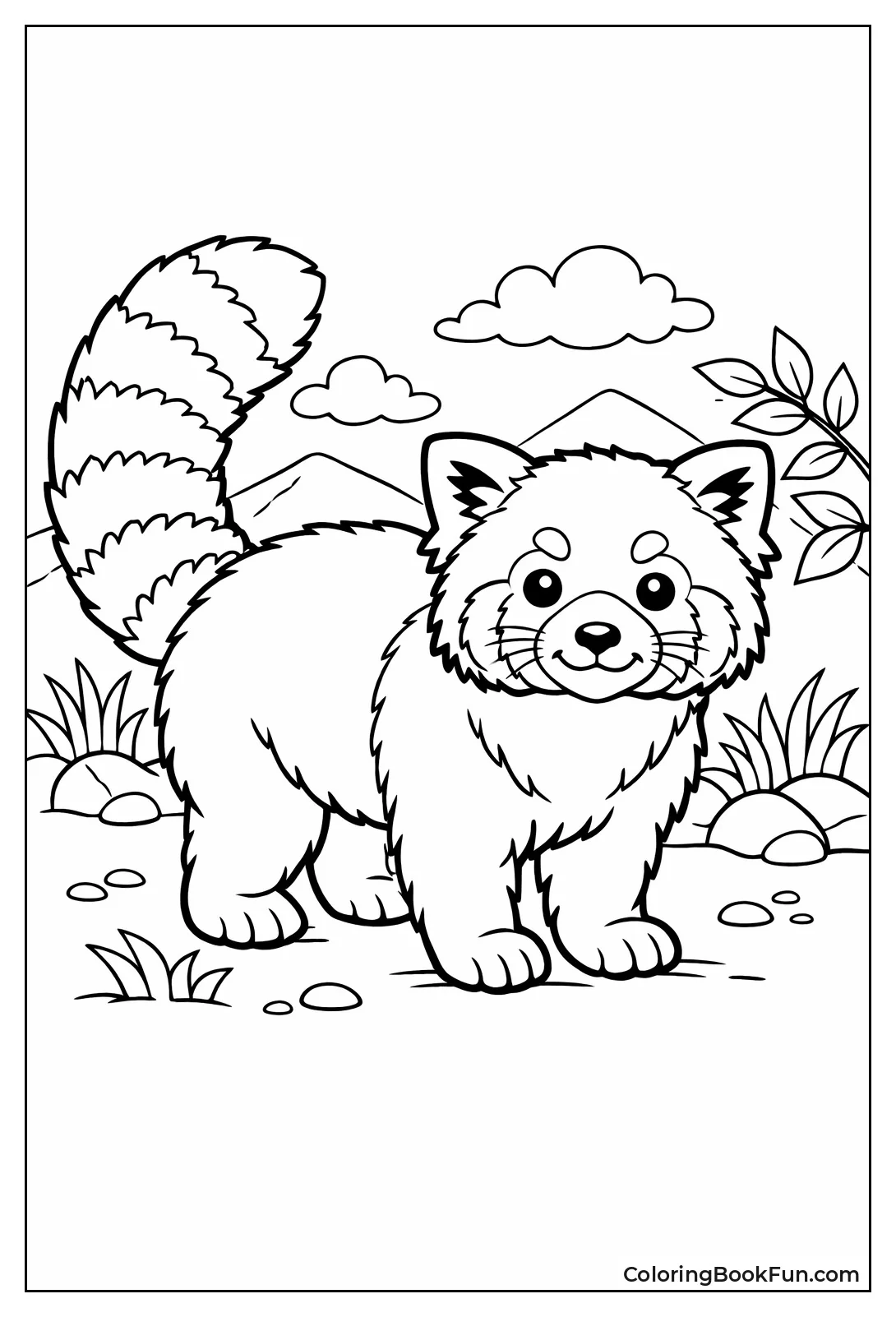 Realistic Standing Panda