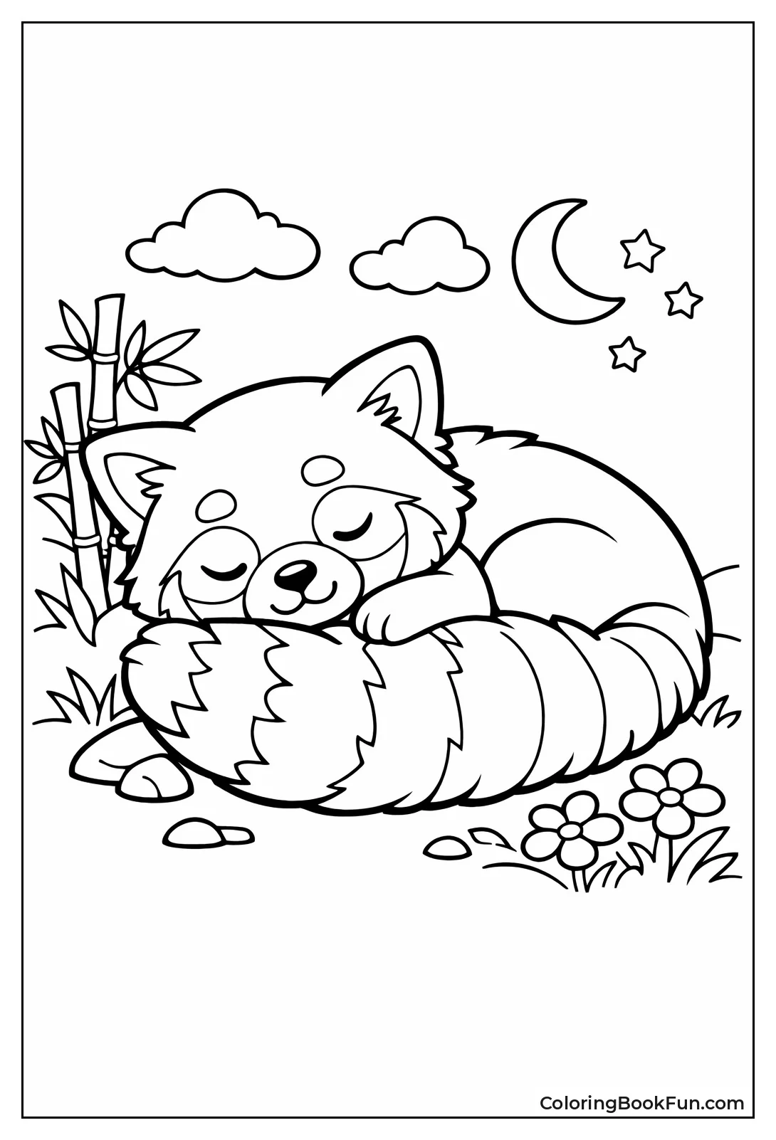 Sleeping Curled Tail