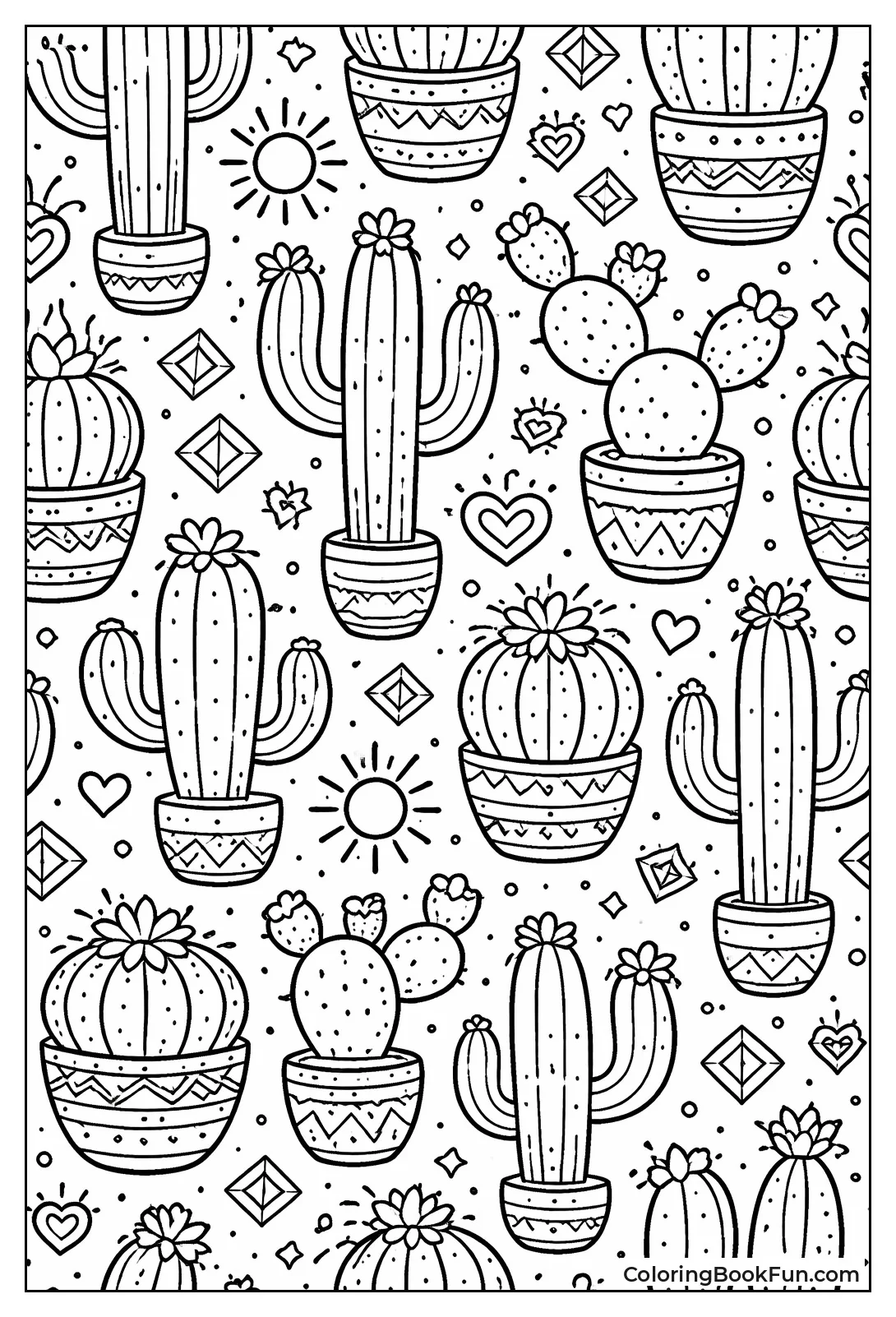 Repeating Cactus Tiles