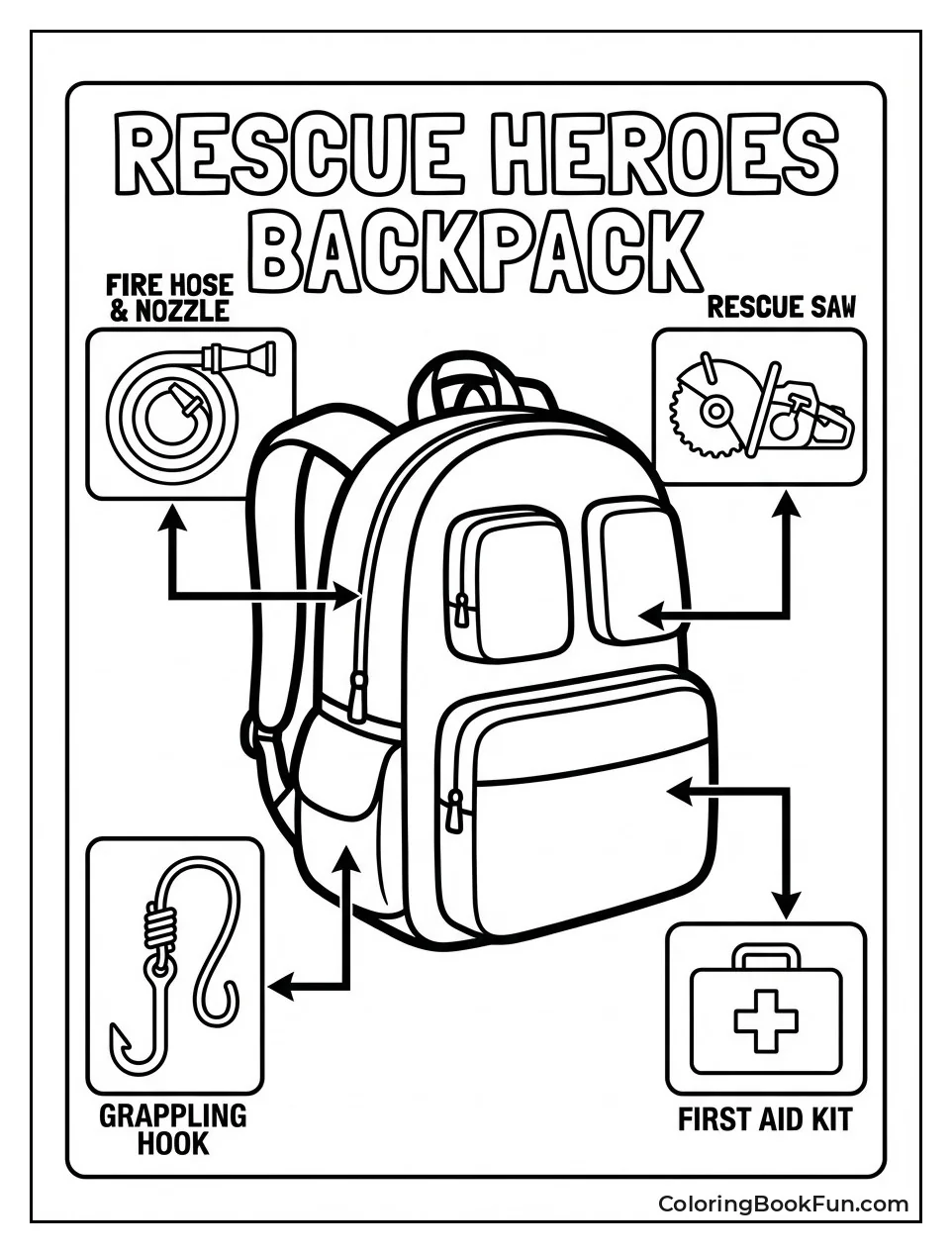 Rescue Backpack Close up