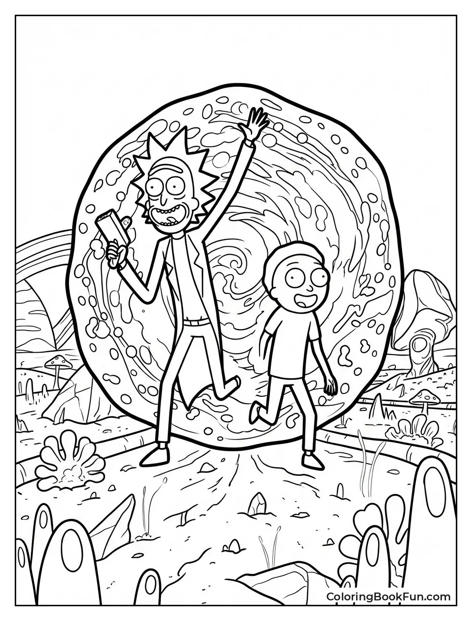 Rick and Morty Portal Jump