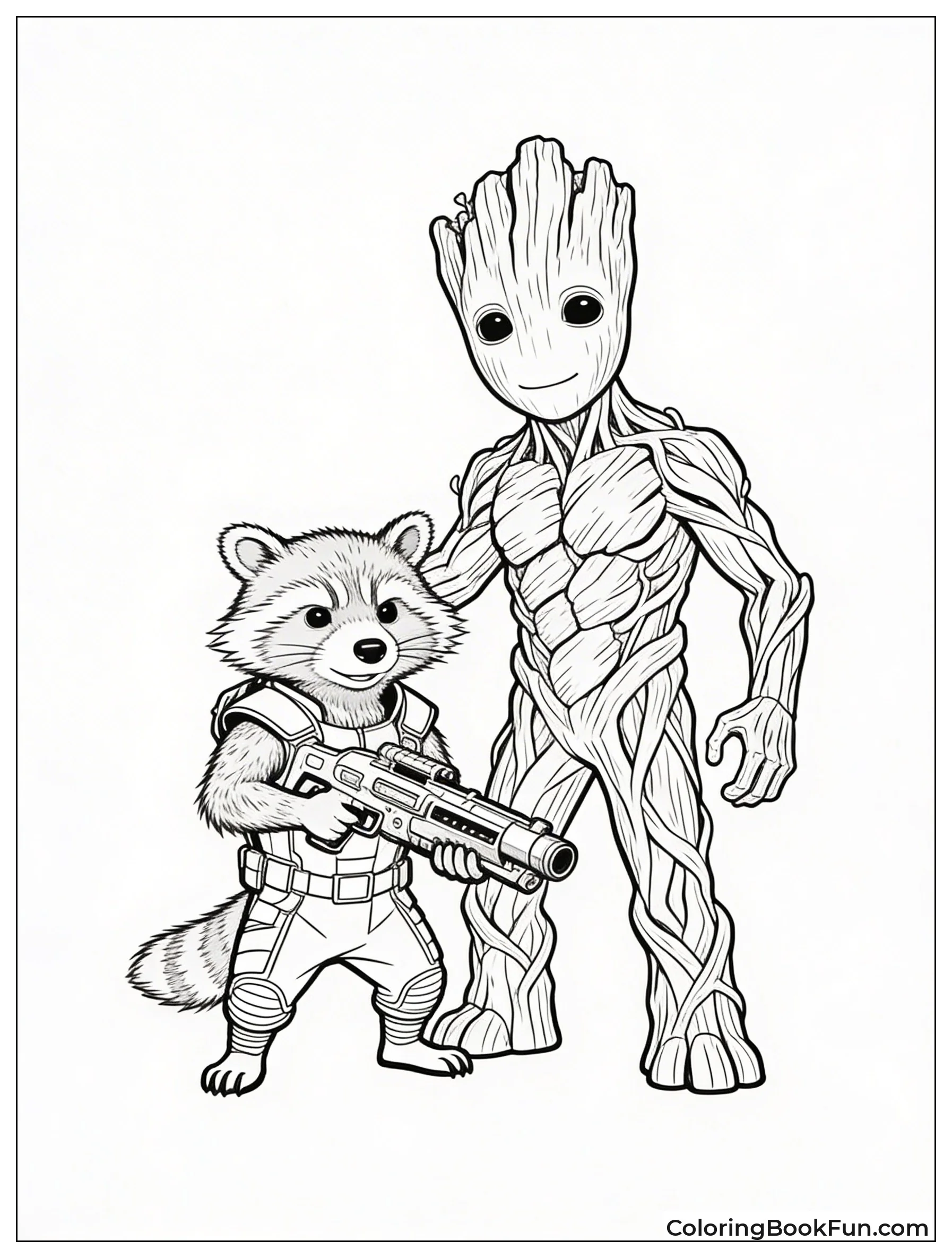 Rocket and Groot