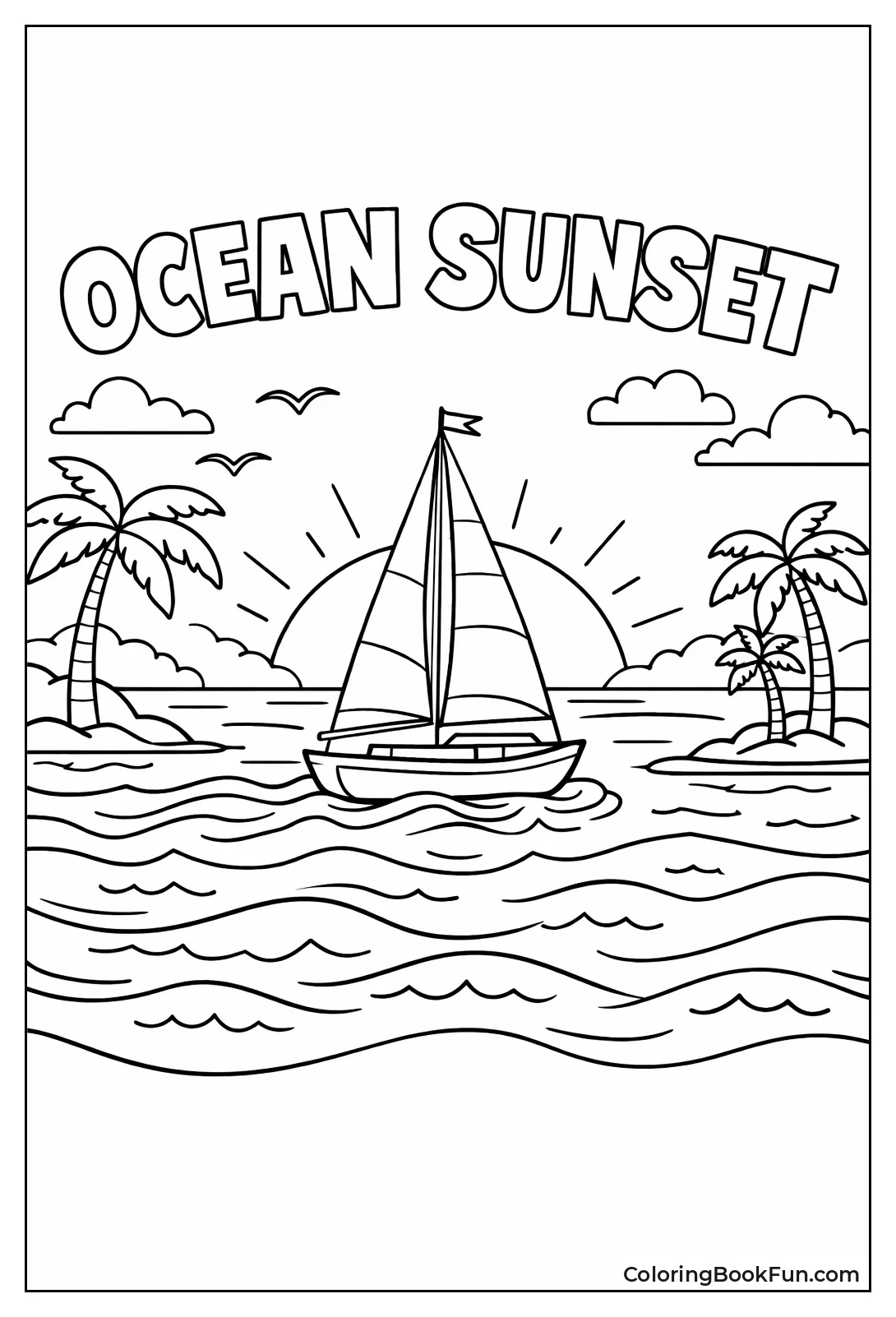 Sailboat Ocean Sunset