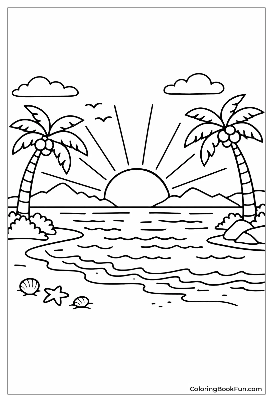 Scenic Sunset Landscape