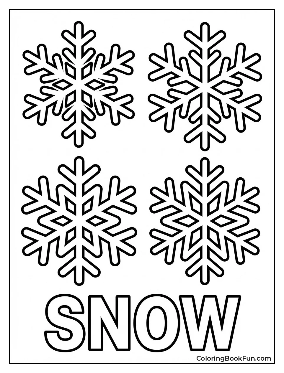 Simple Snowflake Trio