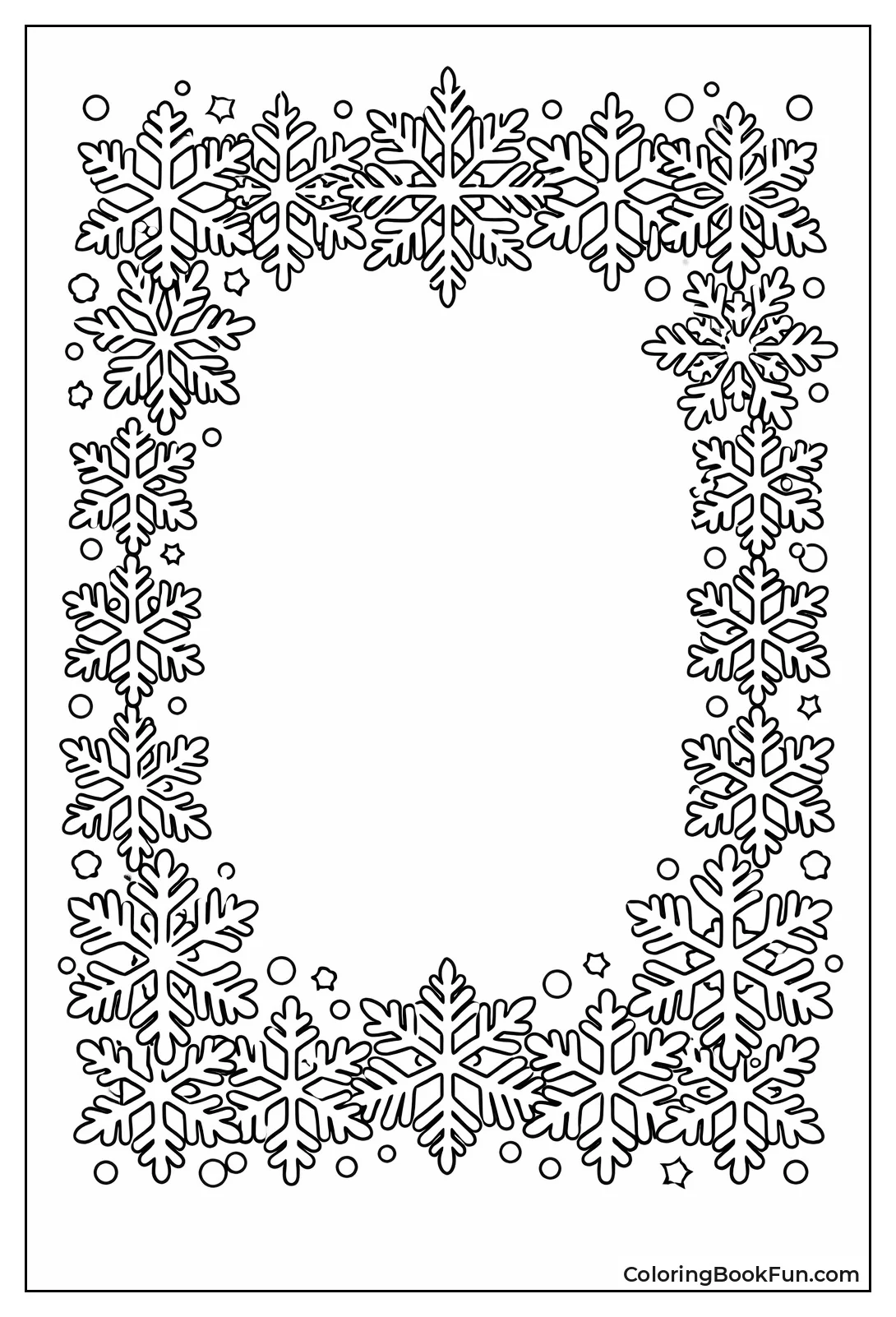 Snowflake Border Frame