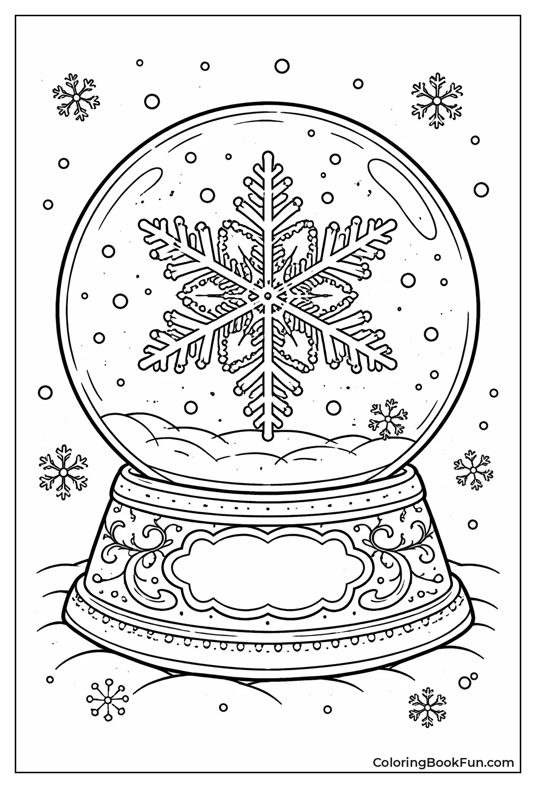 Snowglobe Snowflake