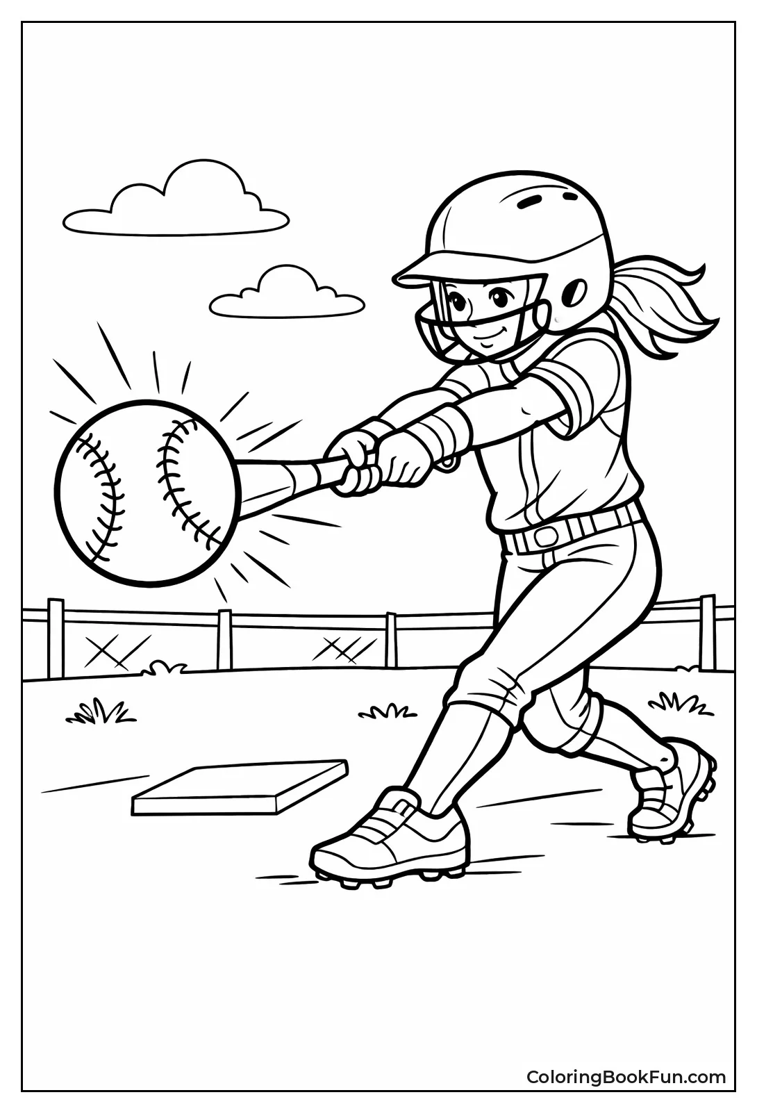 Batter Swinging