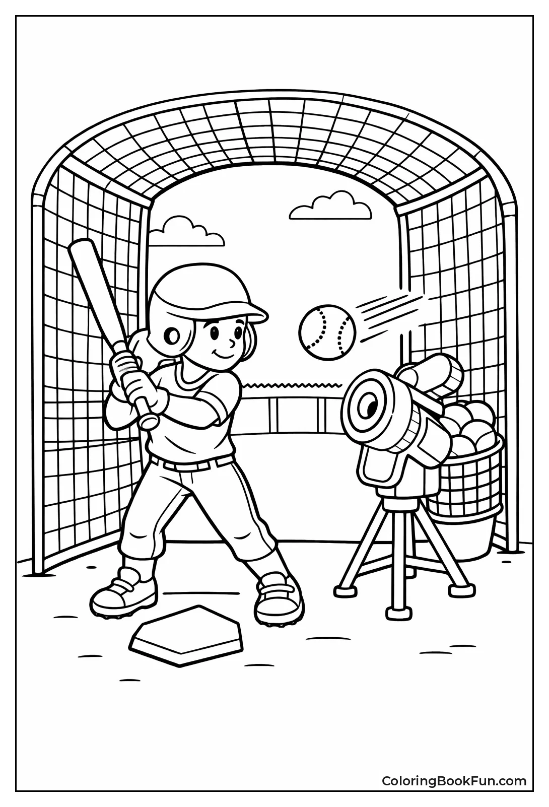 Batting Cage Practice