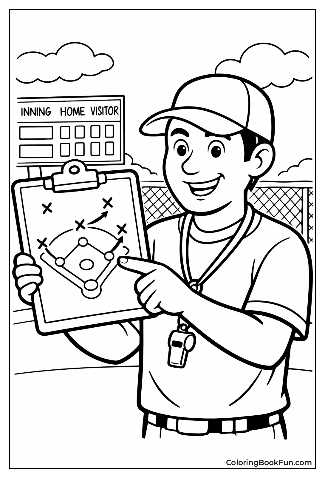 Coach with Clipboard