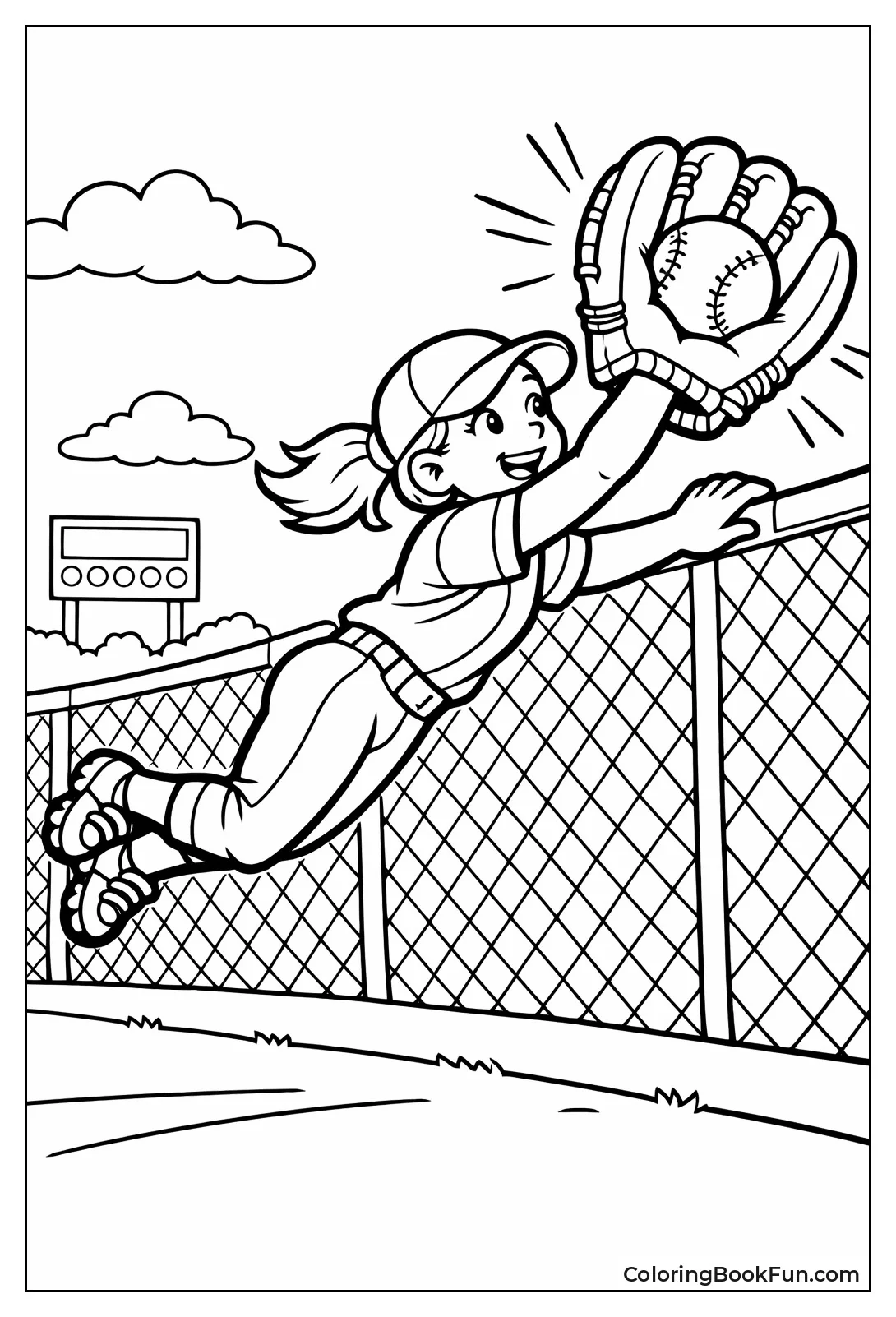 Diving Fly Ball Catch