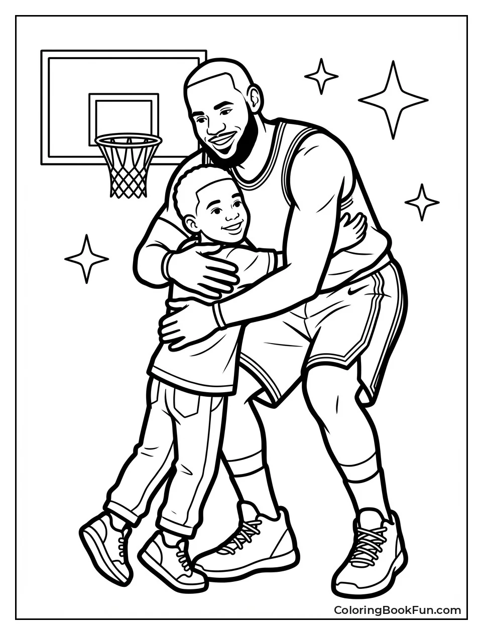 LeBron Dom Hug