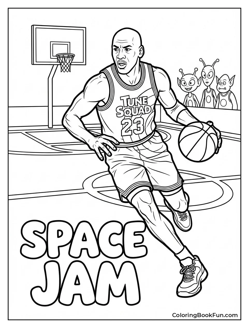 Michael Jordan Dribble Pose