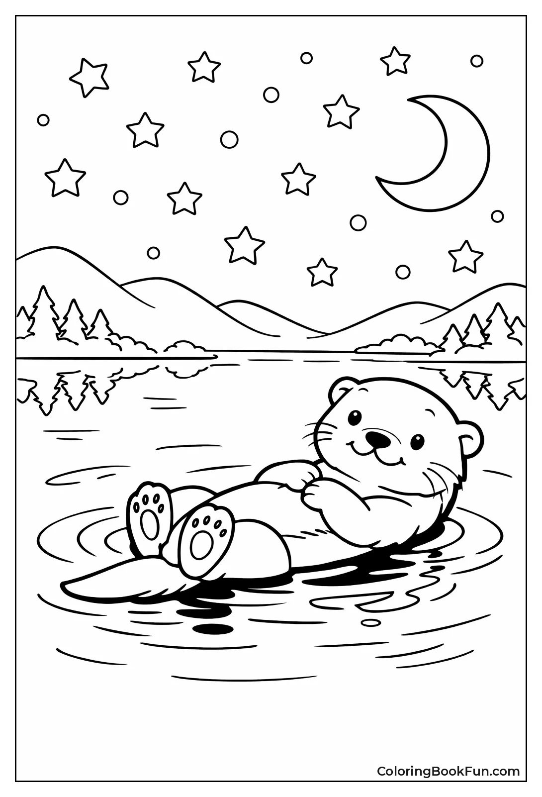 Starry Night Otter