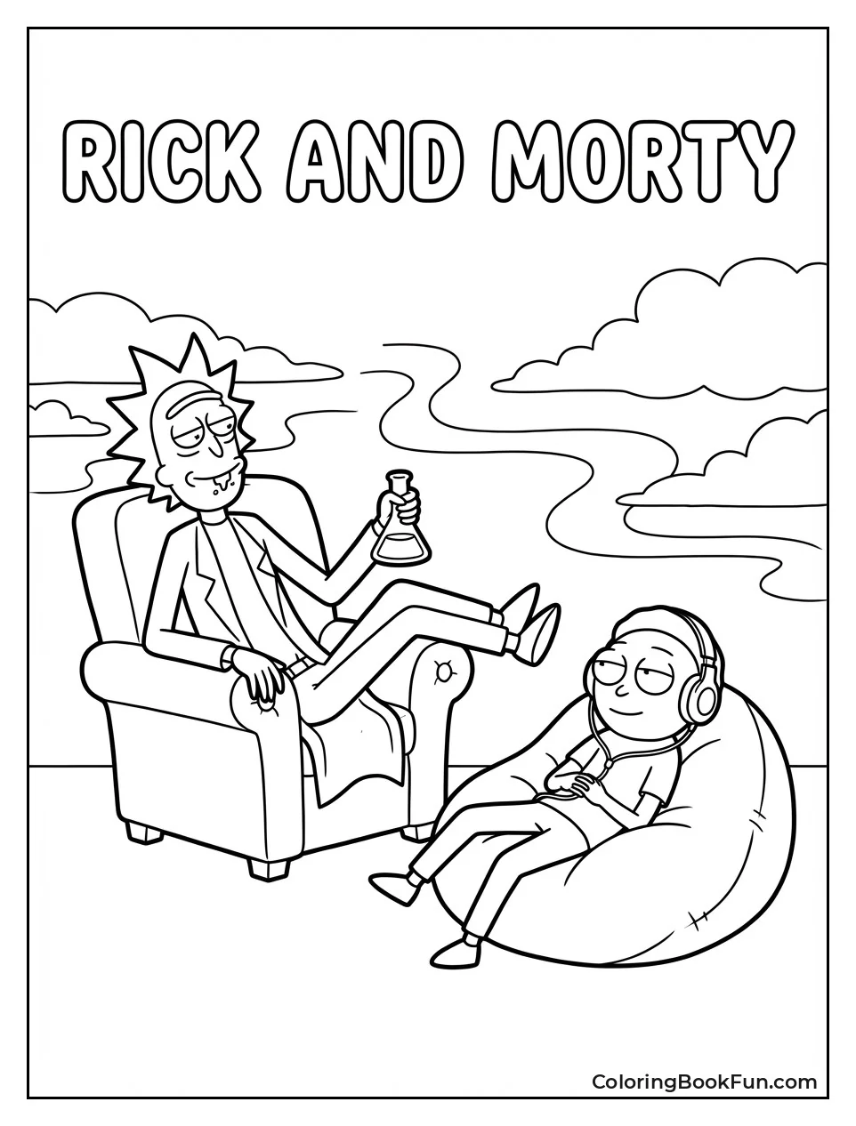 Stoner Rick and Morty Vibes