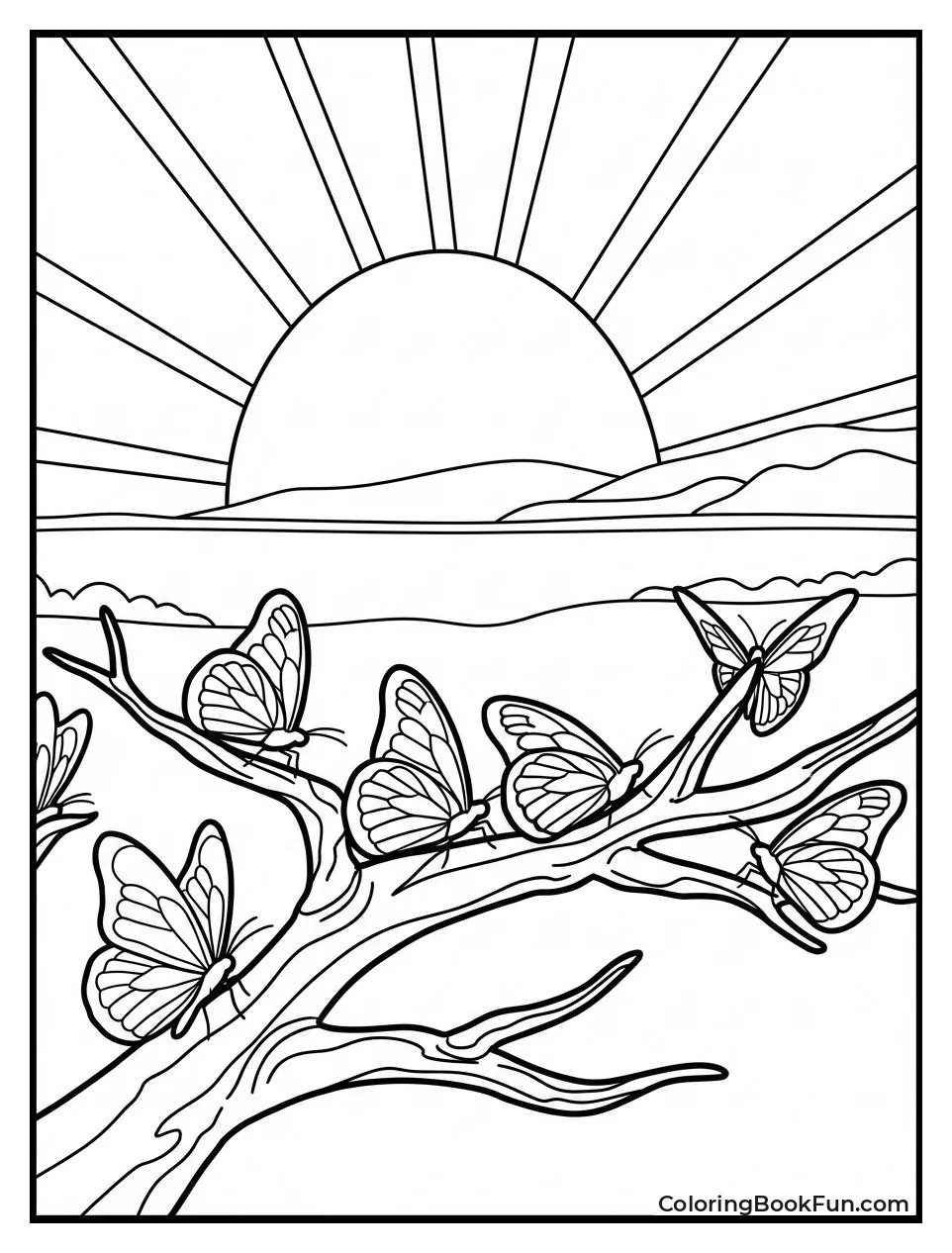 Butterfly Migration Dusk