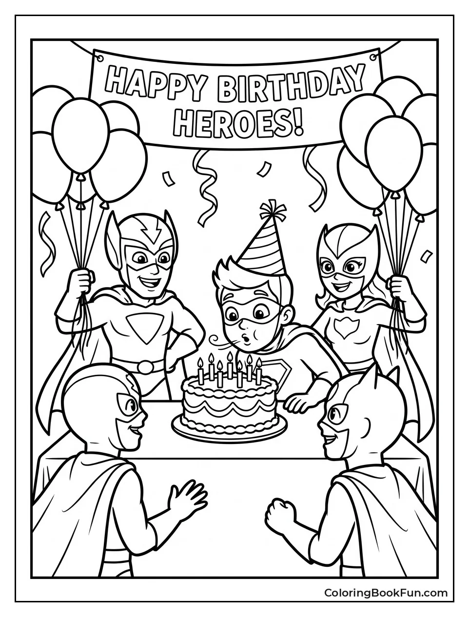 Heroes Celebrate Birthday with Cake