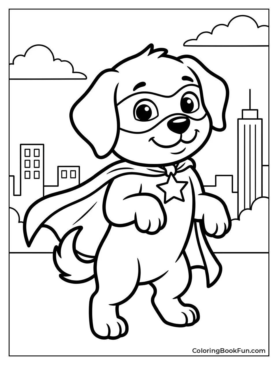 Cute Animal Wears Superhero Cape