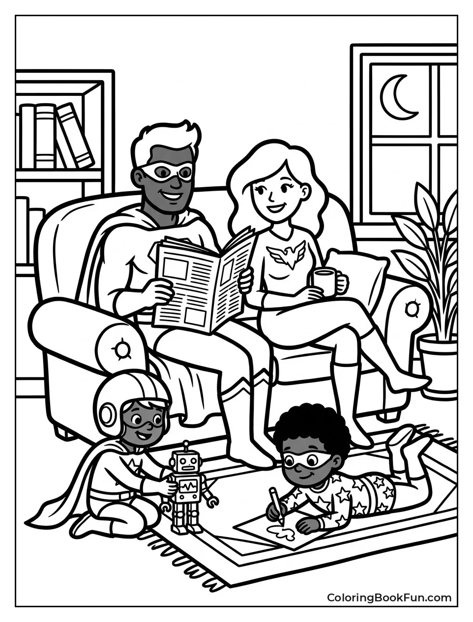 Family Enjoys Dinner After Adventures