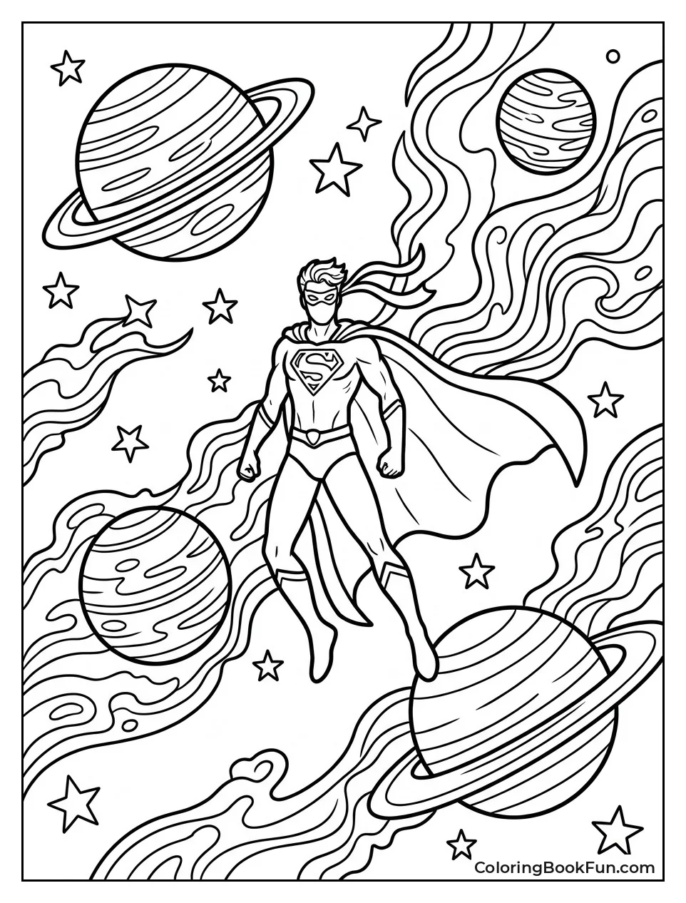 Hero Floats in Deep Space