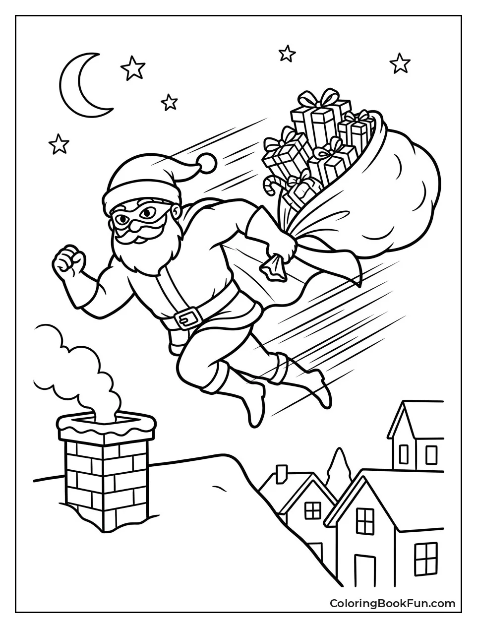 Super Santa Delivers Presents Fast