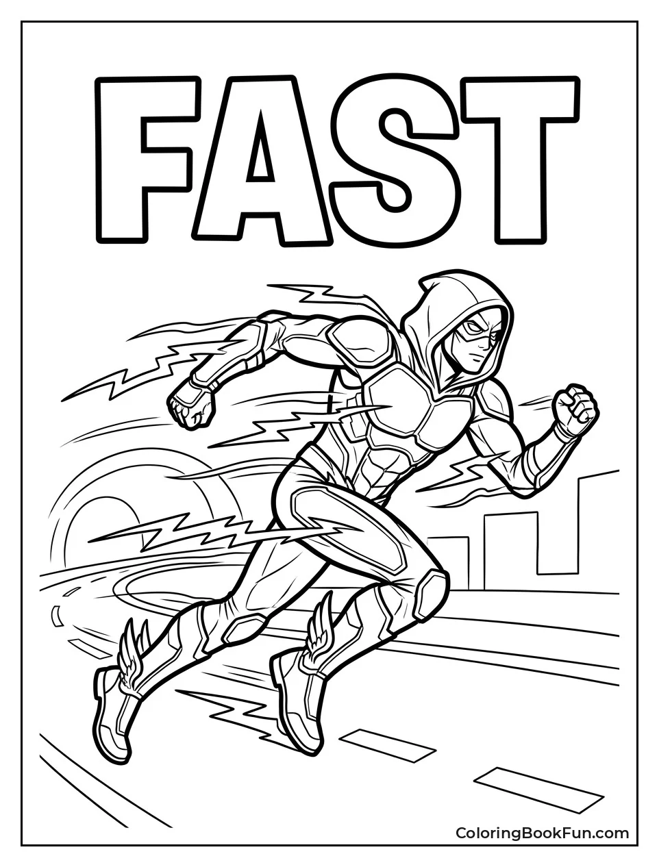 Speedster Runs with Blur Lines