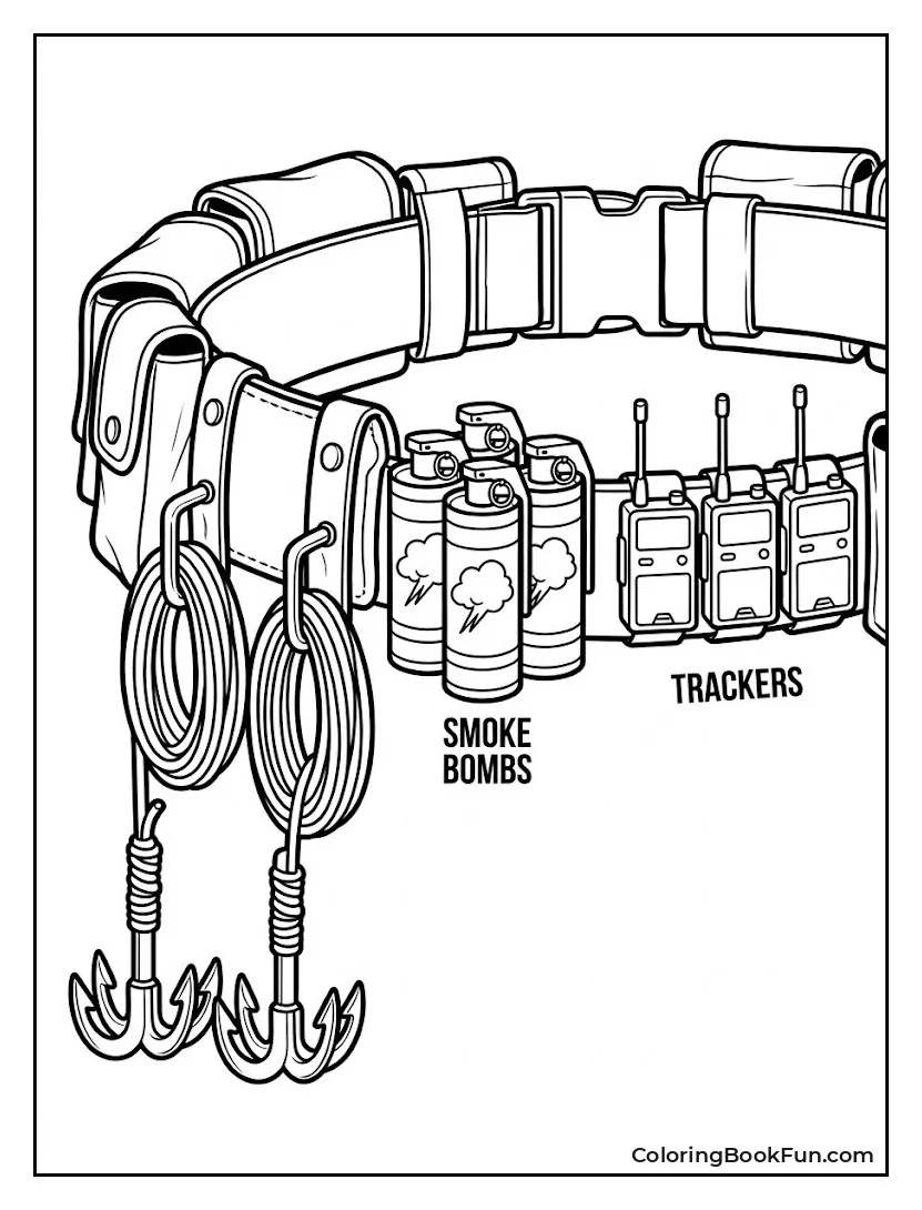 Close View of Utility Belt