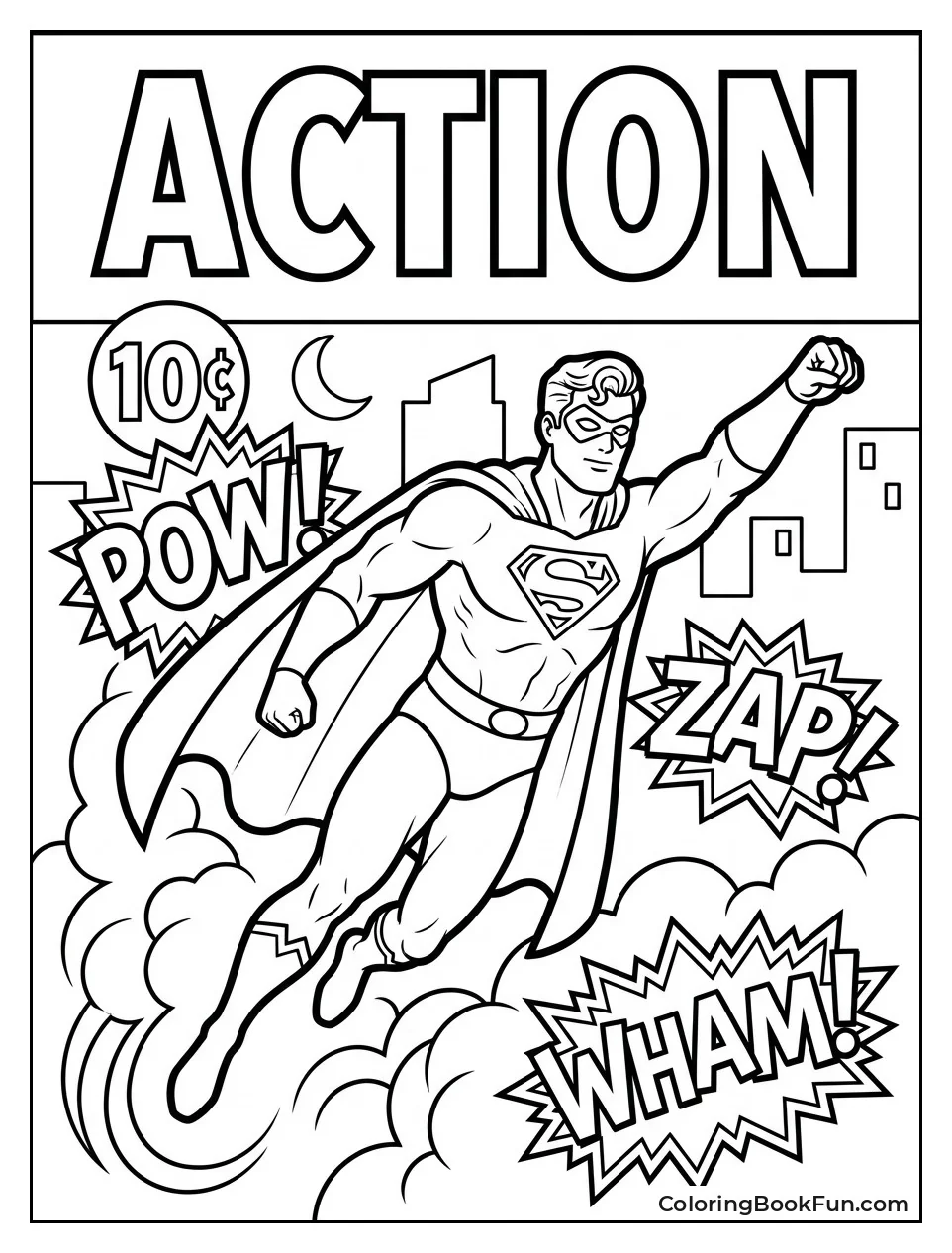 Old Comic Cover with Price