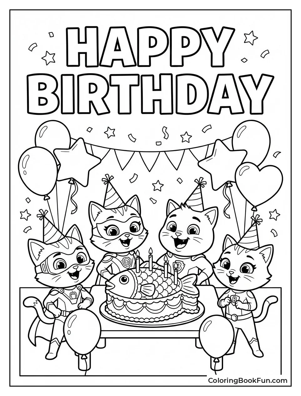 SuperKitty Birthday Party