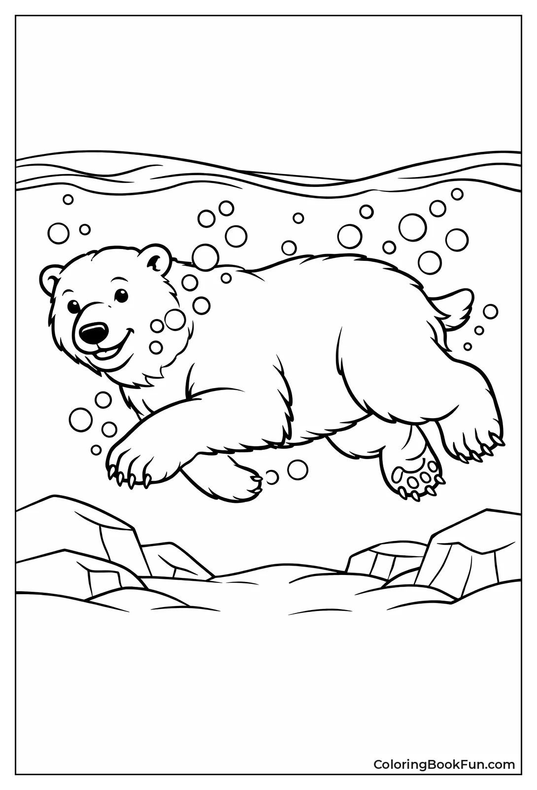 Swimming Polar Bear