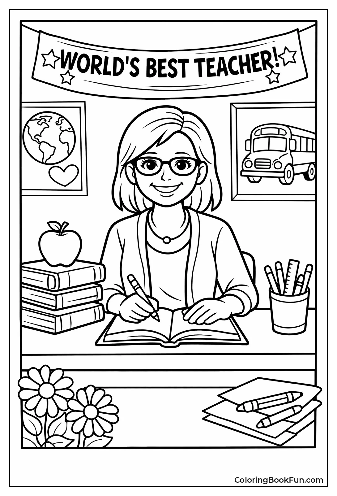 Smiling Teacher Portrait