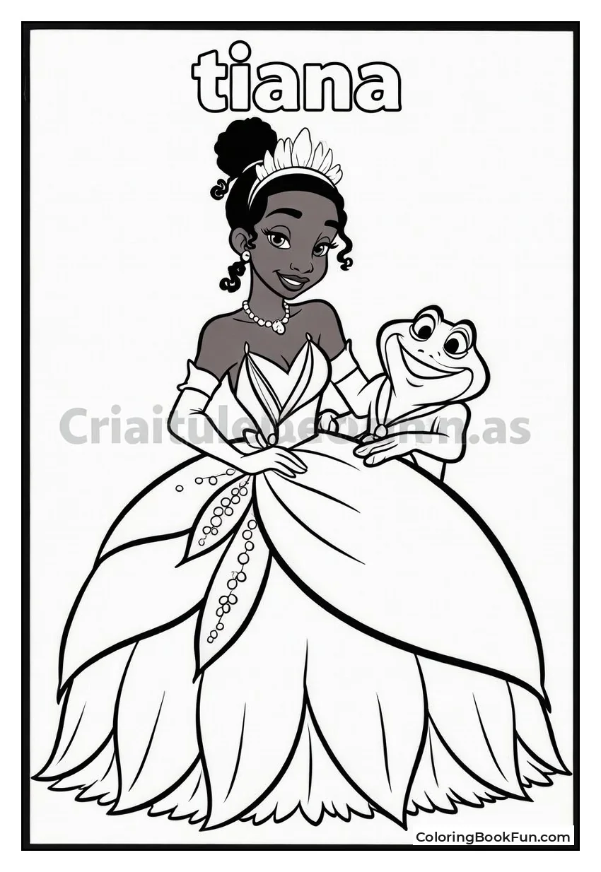 Tiana with Frog
