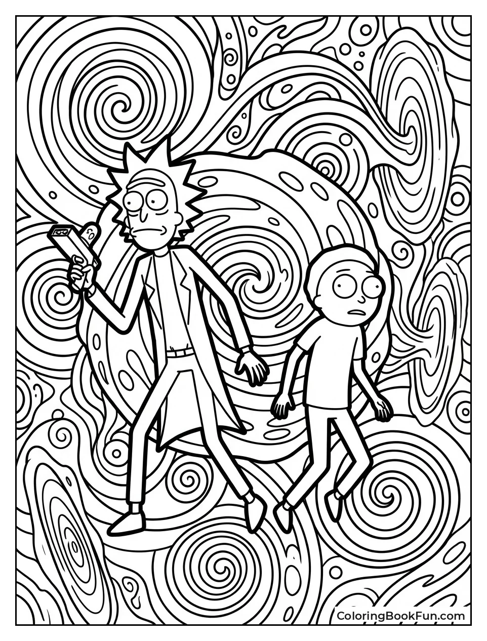 Trippy Rick and Morty Scenes