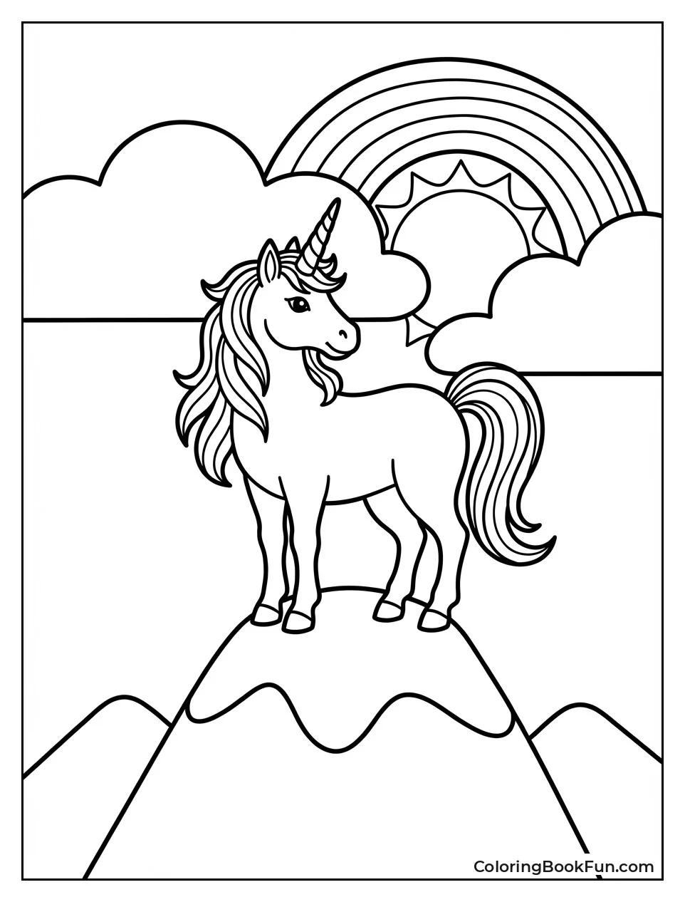 Majestic Unicorn Portrait