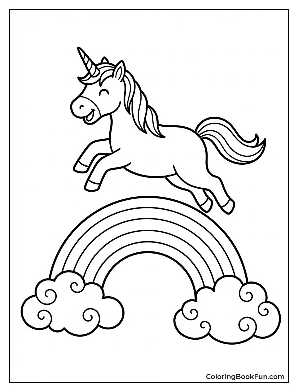 Rainbow Leap Unicorn